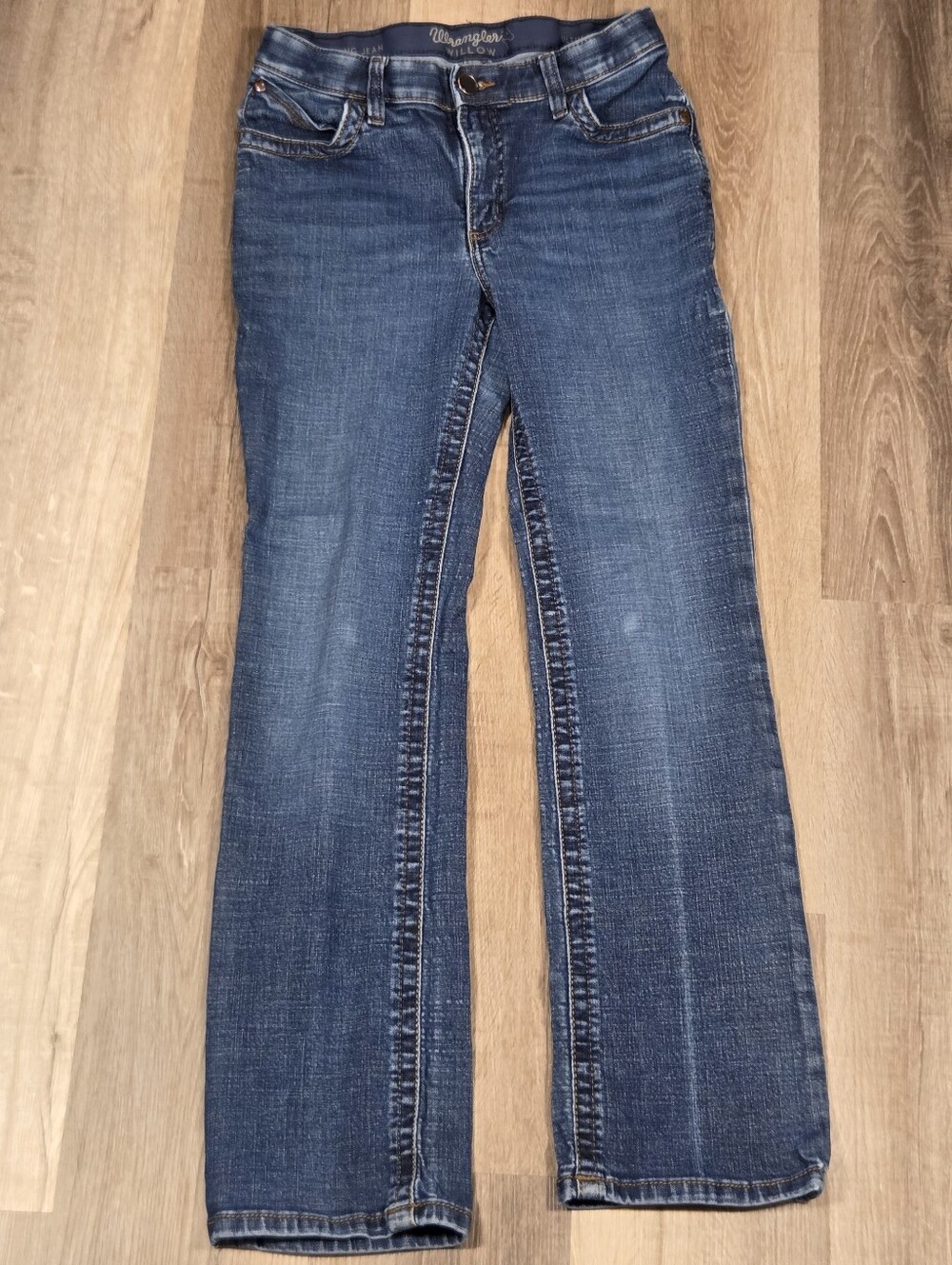 Wrangler Willow Ultimate Riding Jeans  Women’s Size 9x32 Blue Boot Cut Flex